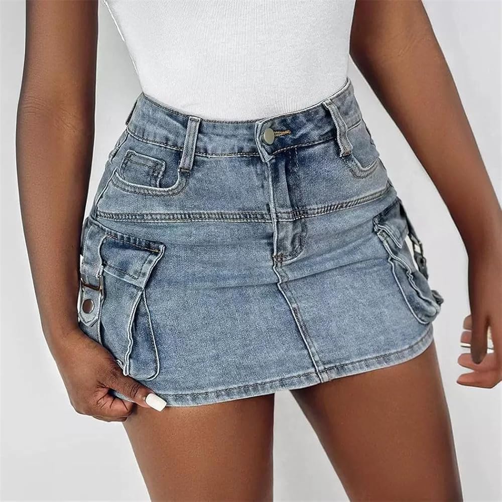 【ANDMARY】Heart hip denim skirt　S　新品タグ付き ANDMARY】Heart hip denim skirt